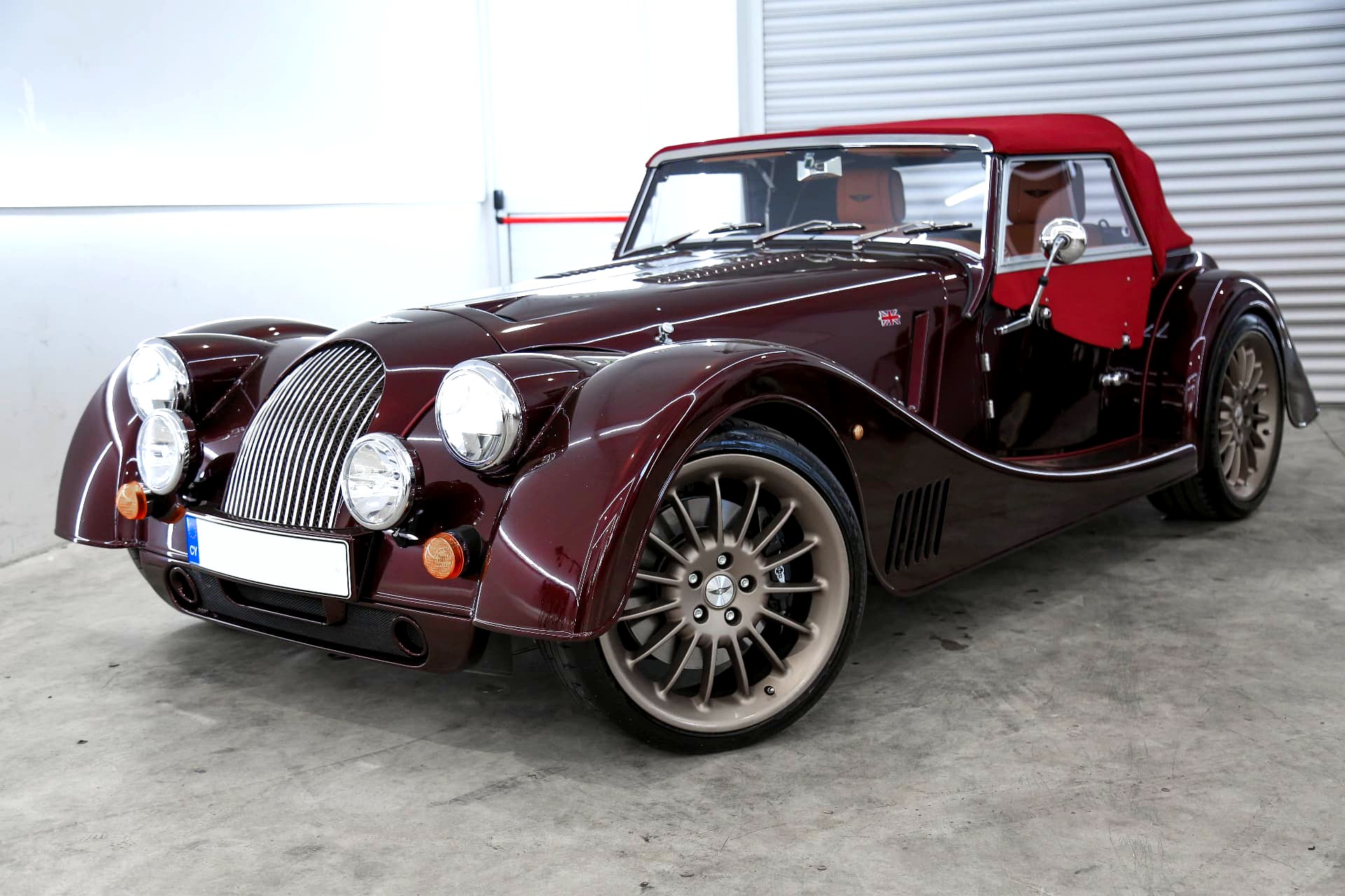 Morgan — Burgundy detail + coating